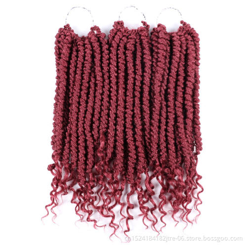 High quality synthetic water wave loop braiding hair long deep curly bulk hair crochet braid